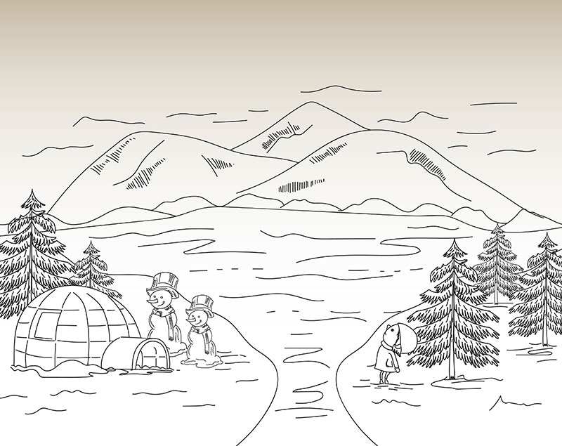 igloo cartoon image of ice house, doodle... - Stock Illustration [72644543]  - PIXTA