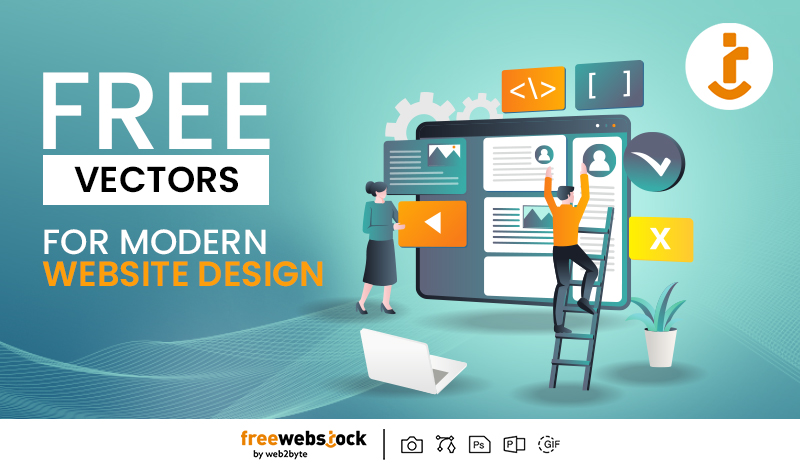 How to Use Free Vectors for Modern Website Design