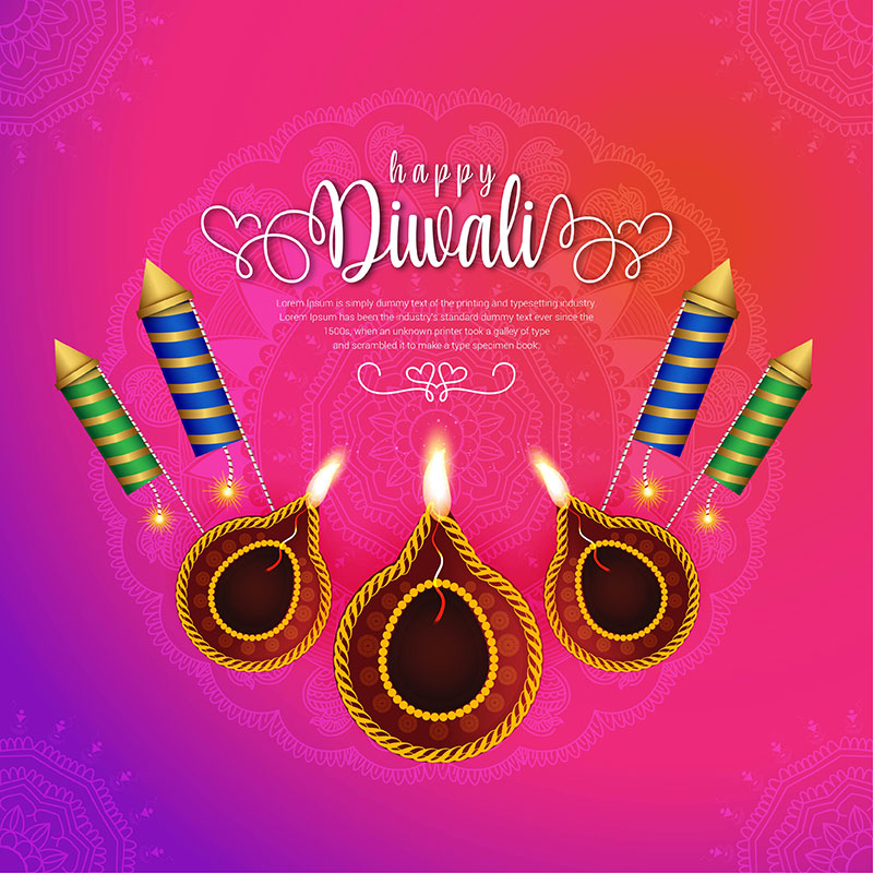 happy diwali wallpapers with crackers